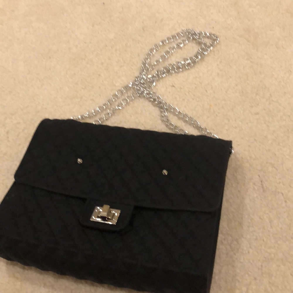 Black silicon handbag